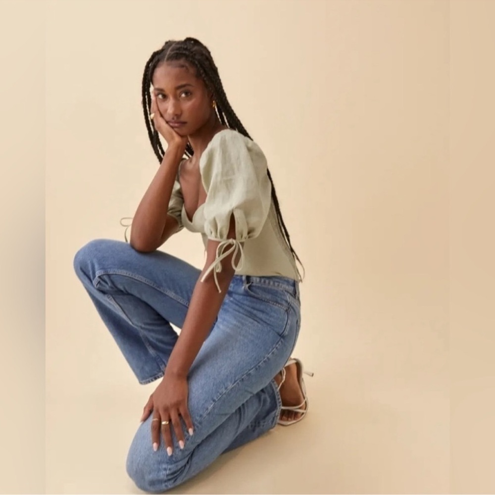 Reformation Maryland Linen Top NWT - Picture 12 of 12